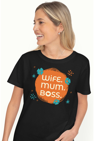 StoryGift Romania Tricou Femei Personalizata Wife Mum Boss, Sotie, Mama, Sefa...