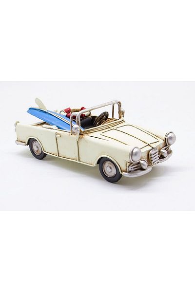 hediyeconcepti Decorative Metal Car Surfing Ornaments Home Living Room Tv Cabinet Desktop Office Decoration