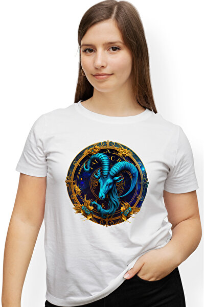 StoryGift Romania Tricou Femei cu un cap de berbec, ilustratie, zodie, arta a...