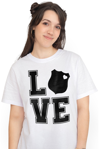 StoryGift Romania Tricou Femei pentru politia care isi face treaba cu simbol ...