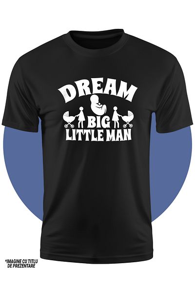 StoryGift Romania Tricou Copii Pentru Bebelusi Cu Mesaj Care Ii Indeamna Sa Aiba Visuri Marete 100% Bumbac,