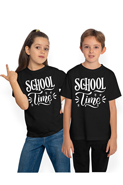 StoryGift Romania Tricou Copii Pentru Cei Care Incep Scoala Cu Mesajul "e Tim...