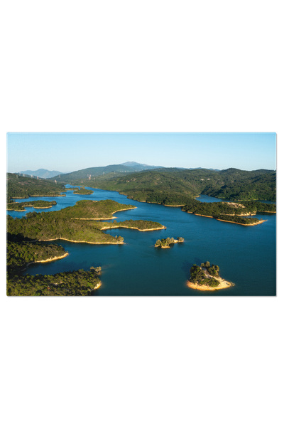 StoryGift Romania Tablou Canvas Vedere De Sus A Barajului Tai Lam Chung Din Hong Kong, Top, Vedere, Hong Kong, Ba