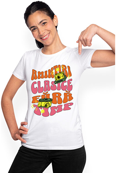 StoryGift Romania Tricou Femei amintiri clasice fara timp aparat foto arta cu...