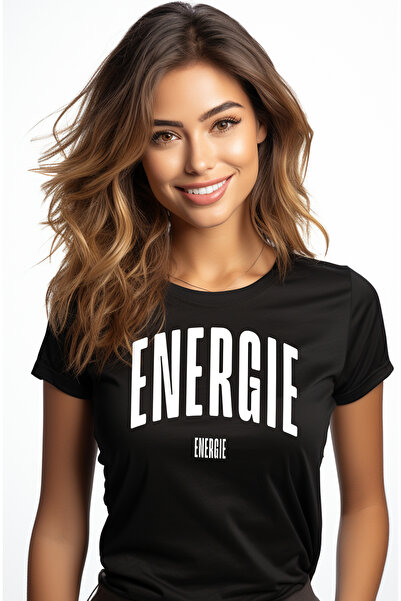 StoryGift Romania Tricou Femei Cuvantul Energie, Motivational, Self Help, Int...
