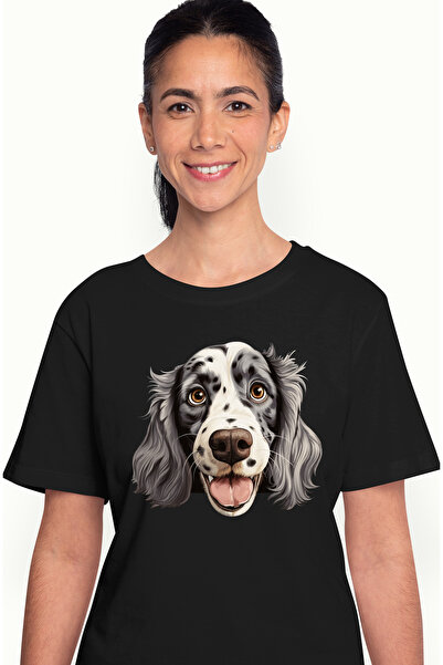 StoryGift Romania Tricou Femei cu un caine vesel care abia asteapta sa se joa...