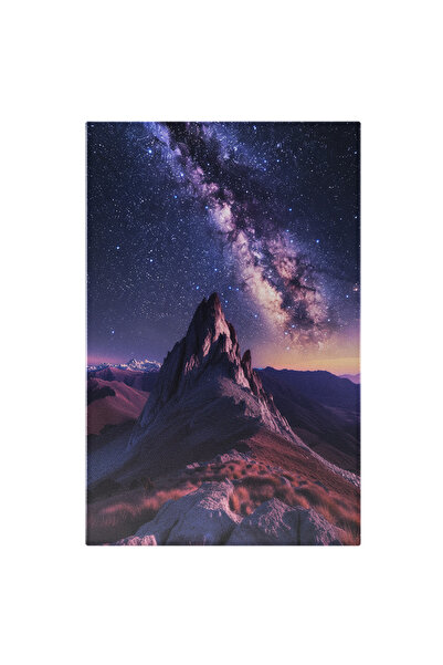 StoryGift Romania Tablou Canvas: Umbra Neagră Ce Împarte Cerul Înstelat Sclip...