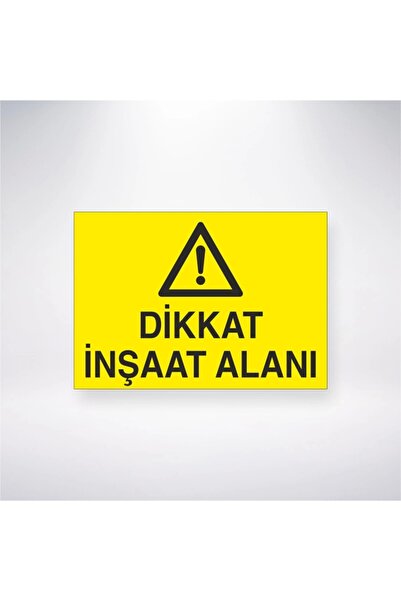 Reysa Tasarım Caution Construction Site Sticker 20X28 cm