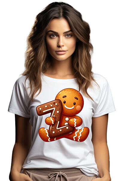 StoryGift Romania Tricou Femei cu un omulet facut din turta dulce care tine l...