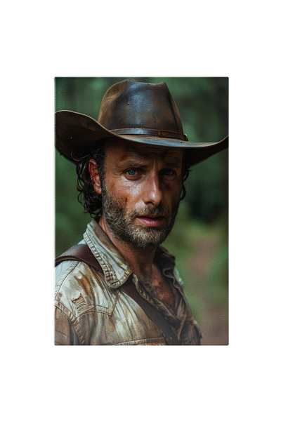 StoryGift Romania Tablou Canvas: Rick Din The Walking Dead Portretul Luptător...