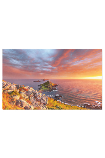 StoryGift Romania Tablou Canvas Apus Peste Destinatie Turistica Populara, Tor...