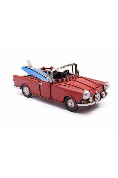 hediyeconcepti Decorative Metal Car Surfing Ornaments Home Living Room Tv Cabinet Desktop Office Decoration