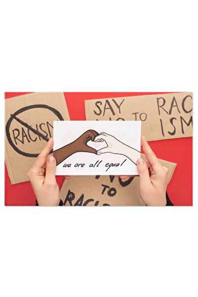 StoryGift Romania Tablou Canvas Arta Pentru Toti Femeia Tinand O Pictura Cu P...