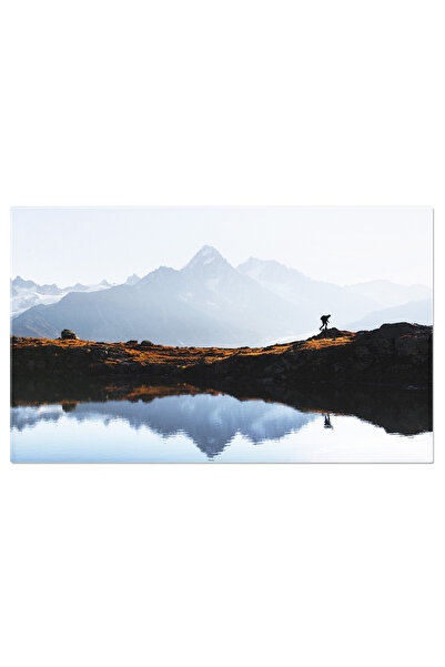 StoryGift Romania Tablou Canvas Excursie Montana La Lacul De Cheserys, Franta...