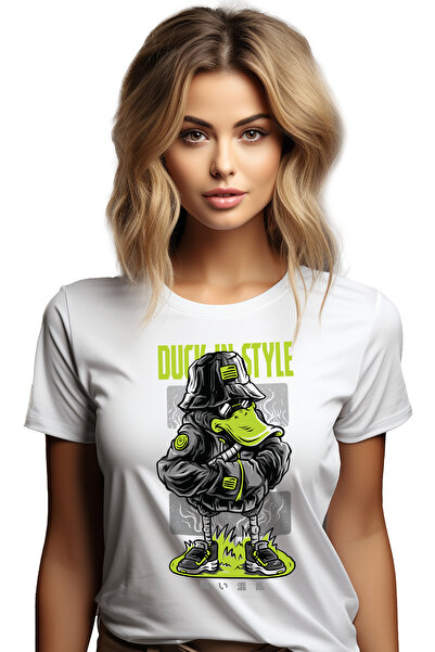 StoryGift Romania Tricou Femei Cu Portret Rata Gangster Ochelarii De Soare Ha...