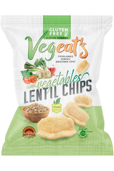 Healthy Life Vegeat’s Fırınlanmış Sebze Çeşnili Mercimek Cipsi (50gr)