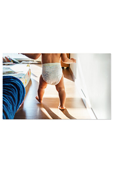 StoryGift Romania Tablou Canvas - Primii Pasi: Bebelus Curios, Pasi Goi Si Momente Adorabile Din Copilarie