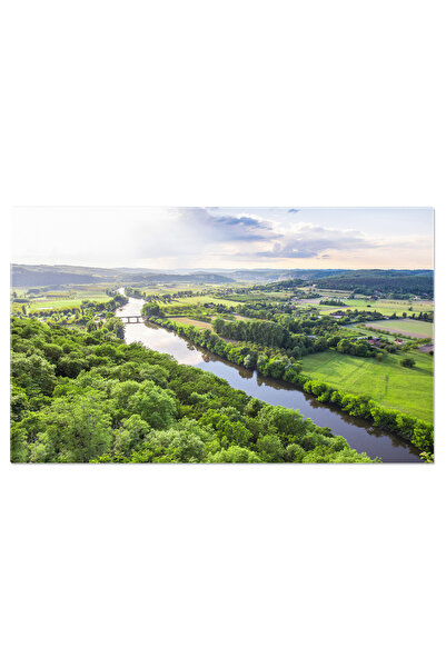 StoryGift Romania Tablou Canvas Peisaj Cu Vedere Asupra Raului Dordogne In Fr...