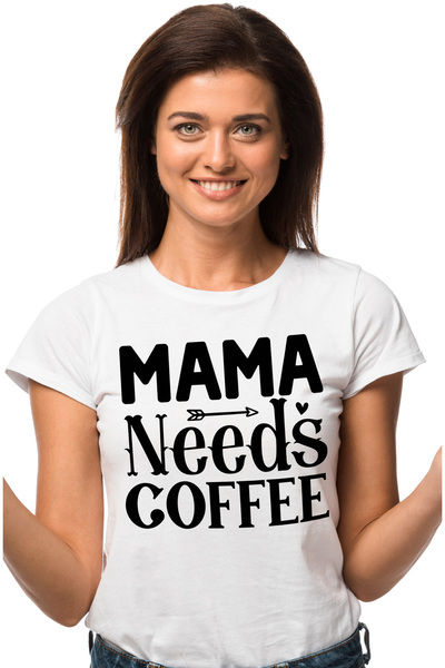 StoryGift Romania Tricou Femei pentru mama care are nevoie de cafea cu mesaj ...