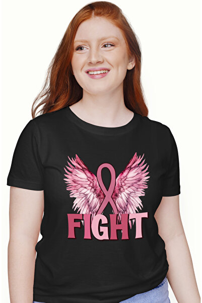 StoryGift Romania Tricou Femei cu semnul infinitului cu mesajul "Fight", ilus...