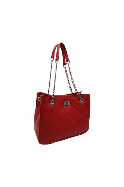 EVoStyle EVoStyle JQ34 Women's Bag, Italian Genuine Leather, 32 x 25 x 14.5 cm, Red
