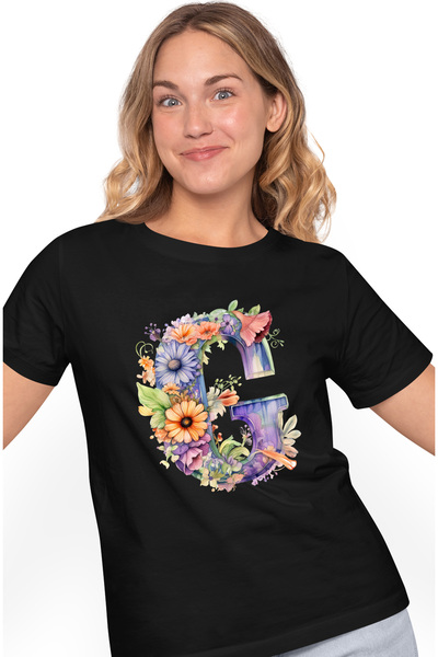 StoryGift Romania Tricou Femei cu litera "G", ilustratie, pentru copii, scoal...