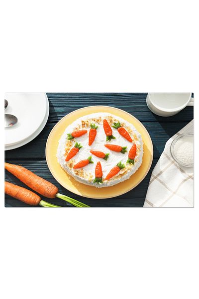StoryGift Romania Tablou Canvas Tort Delicios De Morcovi O Imbinare Perfecta De Dulceata Si Arome Condimentate, U