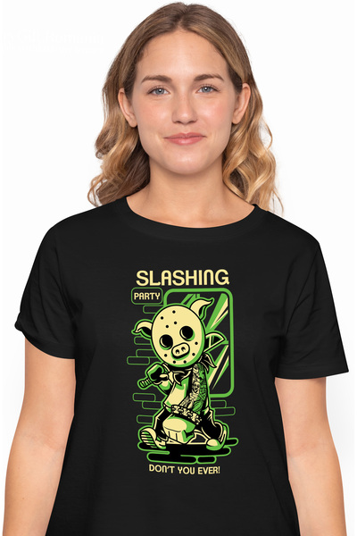 StoryGift Romania Tricou Femei Cu Om Costumat Masca DE Porc Si Bata In Mana, ...