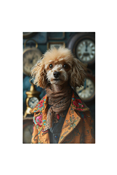 StoryGift Romania Tablou Canvas Caine Cu Ochii Caprui Si Urechi Lungi Si Nasu...