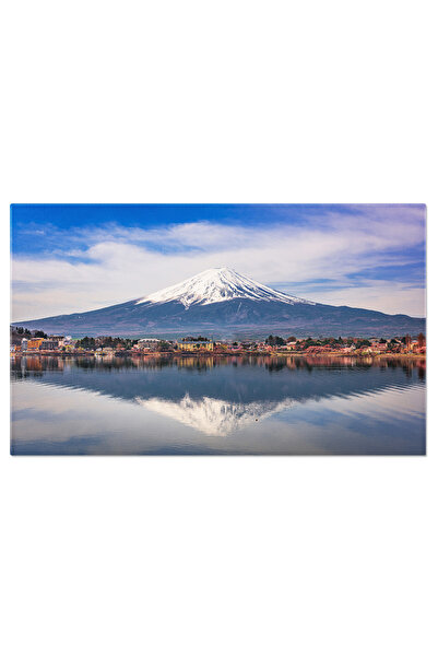 StoryGift Romania Tablou Canvas Cu Muntele Fuji In Japonia - Maretia Muntilor Si Cerul Instelat
