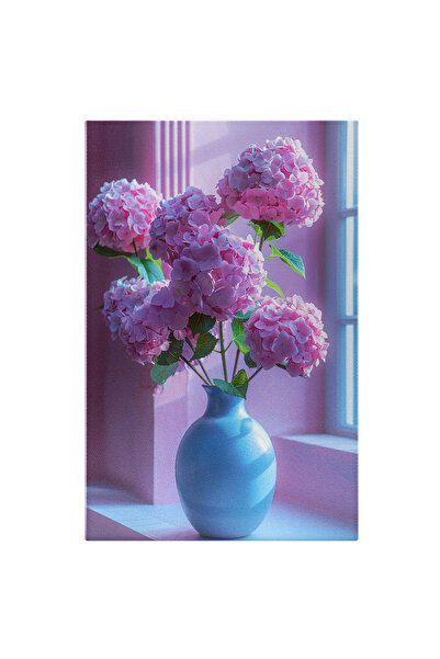 StoryGift Romania Tablou Canvas Ccombinație Perfectă De Roz Cu Albastru Flori...