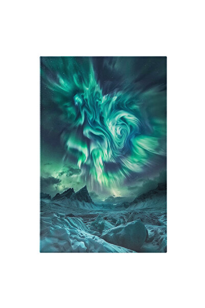 StoryGift Romania Tablou Canvas: Cer Cu Forme Abstracte Și Culori Reci În Pei...