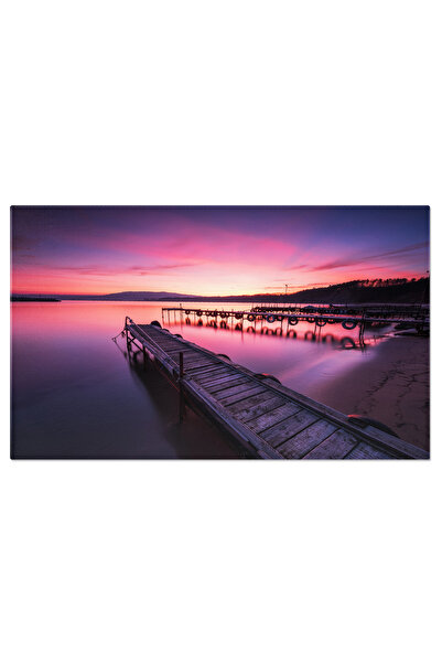 StoryGift Romania Tablou Canvas - Peisaj Lacustru Cu Groyne
