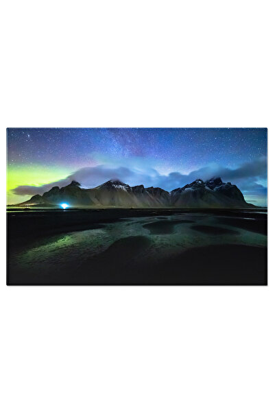 StoryGift Romania Tablou Canvas - Aurora Boreala In Islanda: Spectacol De Cul...