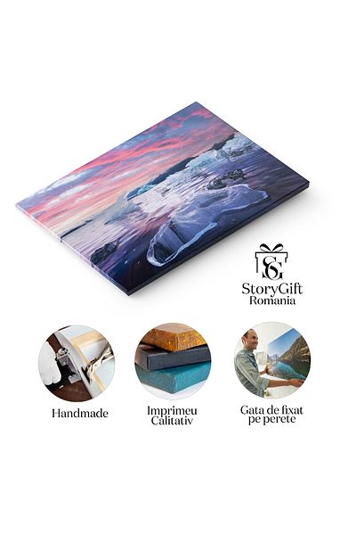 StoryGift Romania Tablou Canvas: Maretea Glaciarului Vatnajokull Din Islanda
