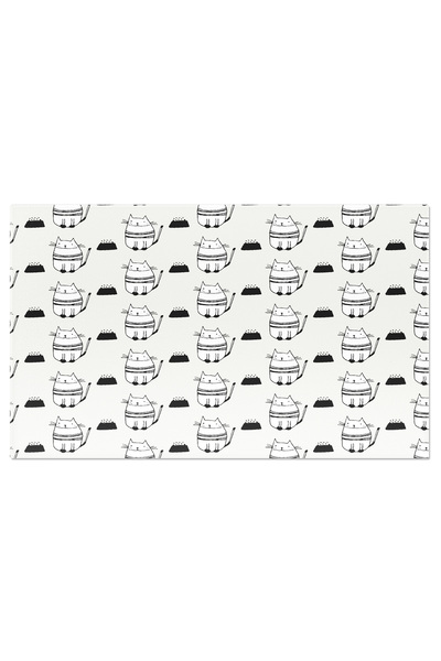 StoryGift Romania Tablou Canvas: Interpretare Amuzanta, Pisica Alb-negru Intr...