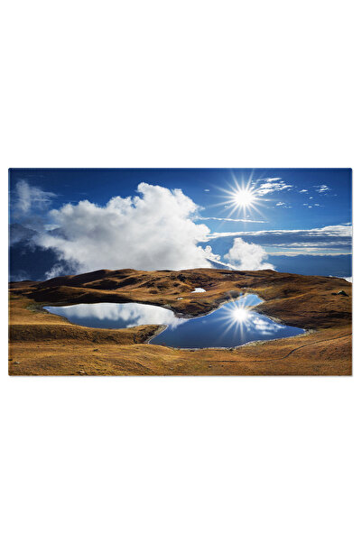 StoryGift Romania Tablou Canvas Cu Peisaj La Koruldi, Svaneti, Georgia - Raze...