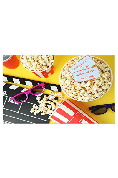 StoryGift Romania Tablou Canvas Concept De Accesorii De Cinema, Pe Fundal Gal...