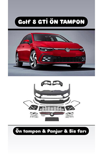 Bosch Golf 8 GTİ ÖN TAMPON & PANJUR & SİS ABS PLASTİK BİRİNCİ KALİTE İTAL ÜRÜN