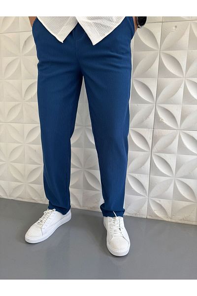 WENMİNG Men's Lycra Twill Ottoman Fabric Trousers