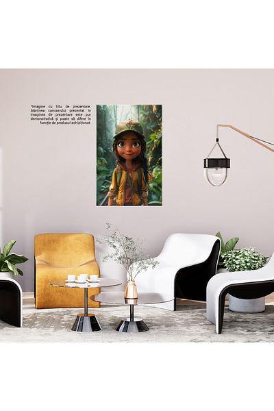 StoryGift Romania Canvas Print: The Girl with the Scout Cap and Compasses' Train Journey Through the Ruthless Jungle