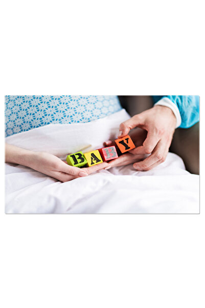 StoryGift Romania Tablou Canvas: Speranta Si Asteptarea Vietii Reprezentate Prin Cuburi Colorate - Sanatate, Sarc