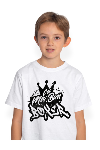 StoryGift Romania Tricou Copii Baieti Pentru Cel Mai Bun Boxer, Apreciere, Ca...