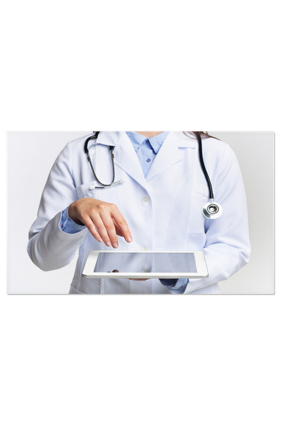 StoryGift Romania Tablou Canvas: Lumea Tehnologiei La Degetul Tau - Femeia Cu...