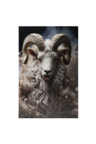 StoryGift Romania Tablou Canvas: Tap Inconjurat De Floricele Albe - Fum Anima...