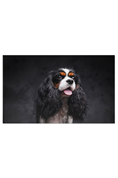 StoryGift Romania Tablou Canvas - Puppy King Charles In Portret, Privire Vesela Si Panting