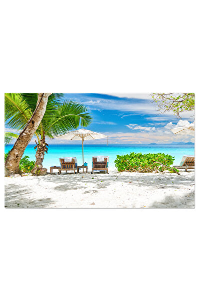 StoryGift Romania Tablou Canvas Plaja Petite Anse Din Seychelles Destinatie D...