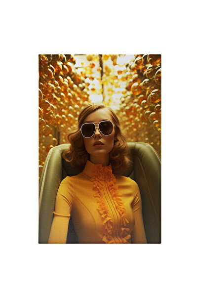 StoryGift Romania Tablou Canvas: Fotografie Cu O Fata Blonda Cu Ochelari De S...