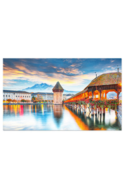 StoryGift Romania Tablou Canvas Peisaj Montan La Rasarit Cu Vedere La Lacul Bow, Parcul National Banff Natura, Mu