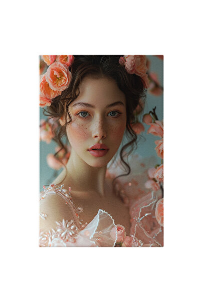 StoryGift Romania Tablou Canvas: Fata Draguta Cu Ochii Albastri Senini Si Tra...